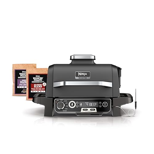 Ninja OG701 Woodfire 7-in-1 Outdoor Grill BBQ Smoker Air Fryer