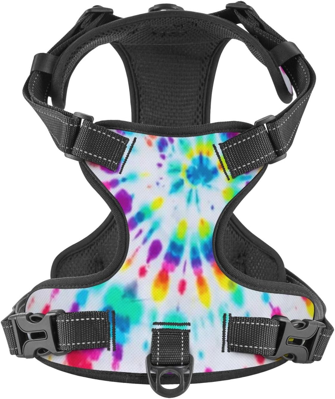 Tie Dye No Pull Dog Vest Harness for Small Medium Large Dog Puppy Pets Cats Outdoor Walking