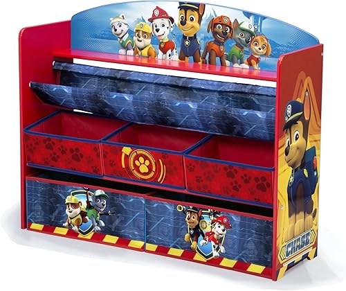 Vista 10 de Delta Children Organizador de libros y juguetes de lujo, Nick Jr. PAW Patrol