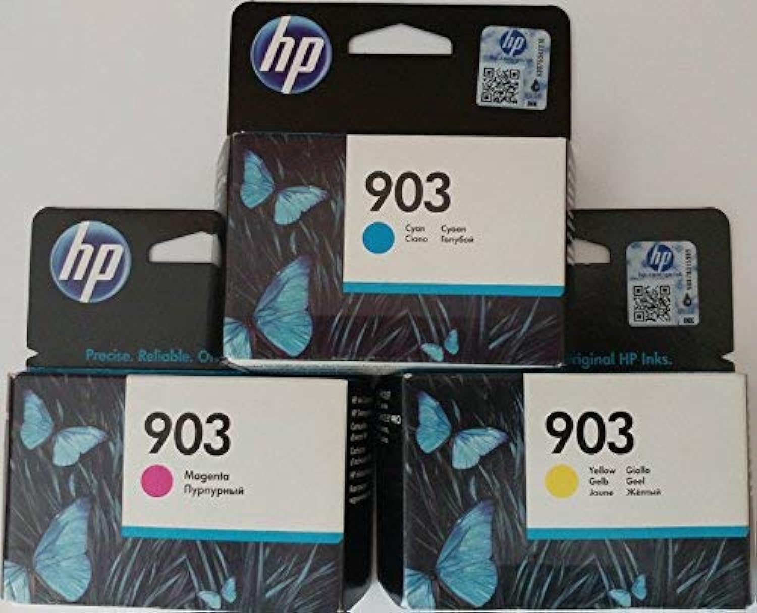 HP 903 Original Ink Cartridges Officejet 6950, Officejet Pro 6960 6970 Cyan/Magenta/Yellow