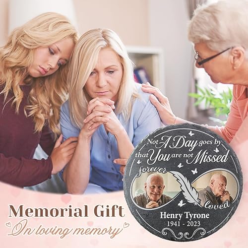 Miniatura 4 de Pawfect House Piedra conmemorativa personalizada, regalos de condolencias por la pérdida de un ser querido, mamá, papá, regalos conmemorativos por