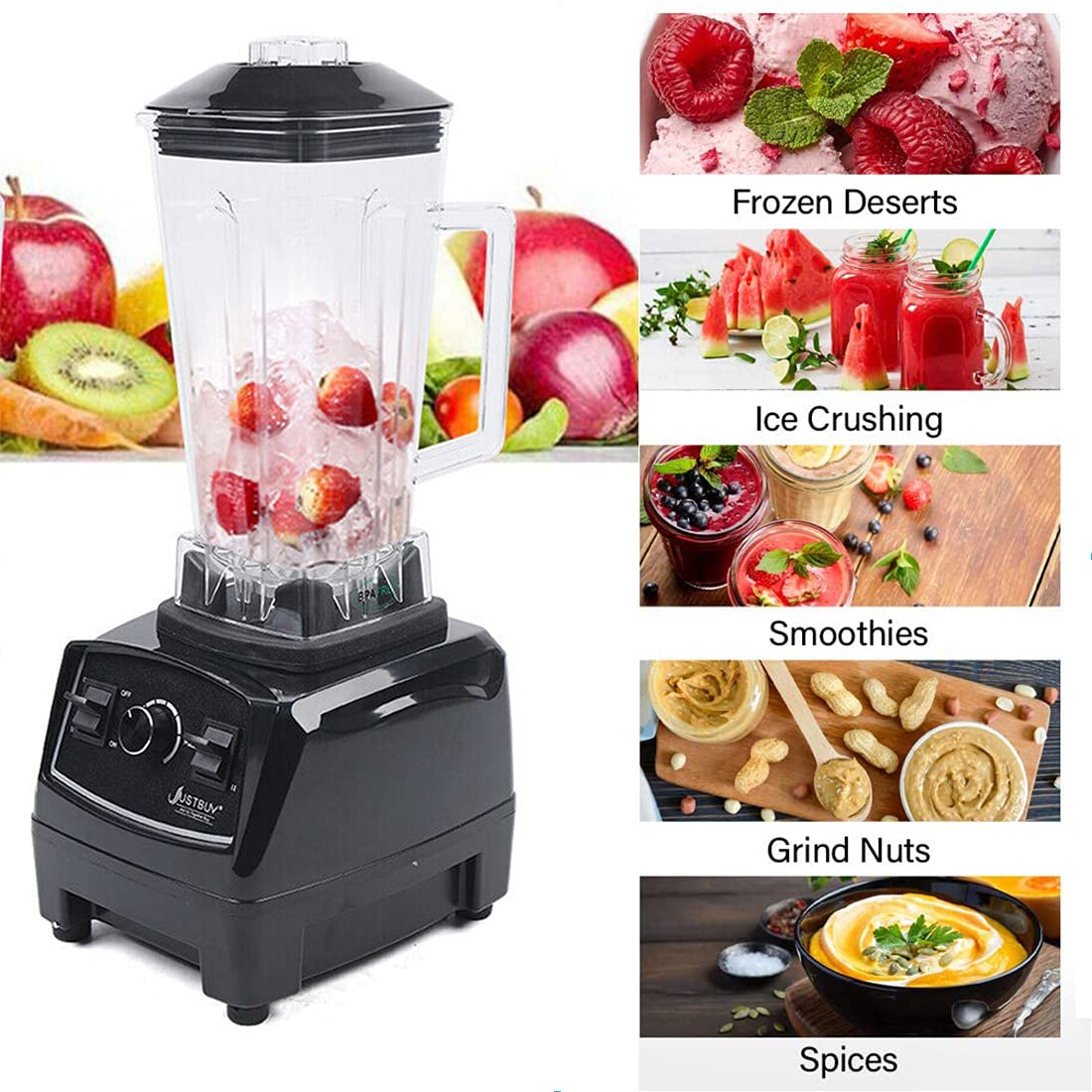 Stationary Blender Mixer Kitchen In Electric Heavy Duty Blender For