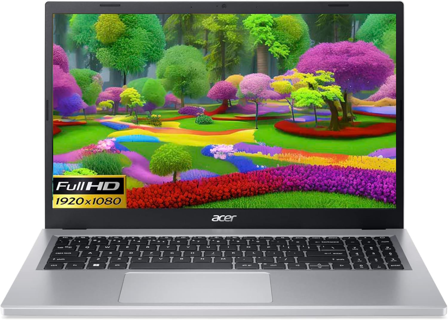 Aspire 3 Slim Laptop in Silver Ryzen 5 4-Core up to 4.3GHz 8GB DDR5 RAM 512GB SSD 15.6in FHD Web Cam WiFi HDMI W11 (A315 - Renewed)