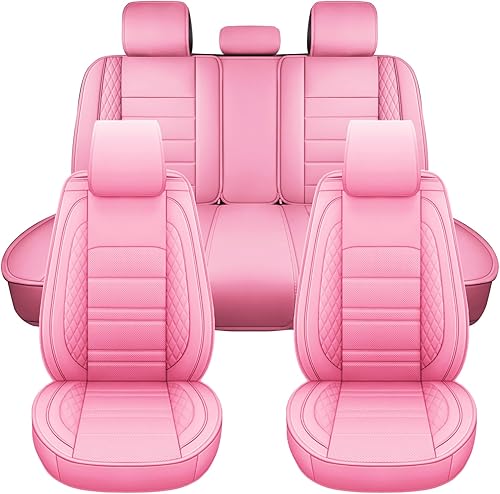 SPEED TREND Fundas de asiento de automóvil, piel sintética de alta calidad para la máxima comodidad y protección, fácil instalación y ajuste