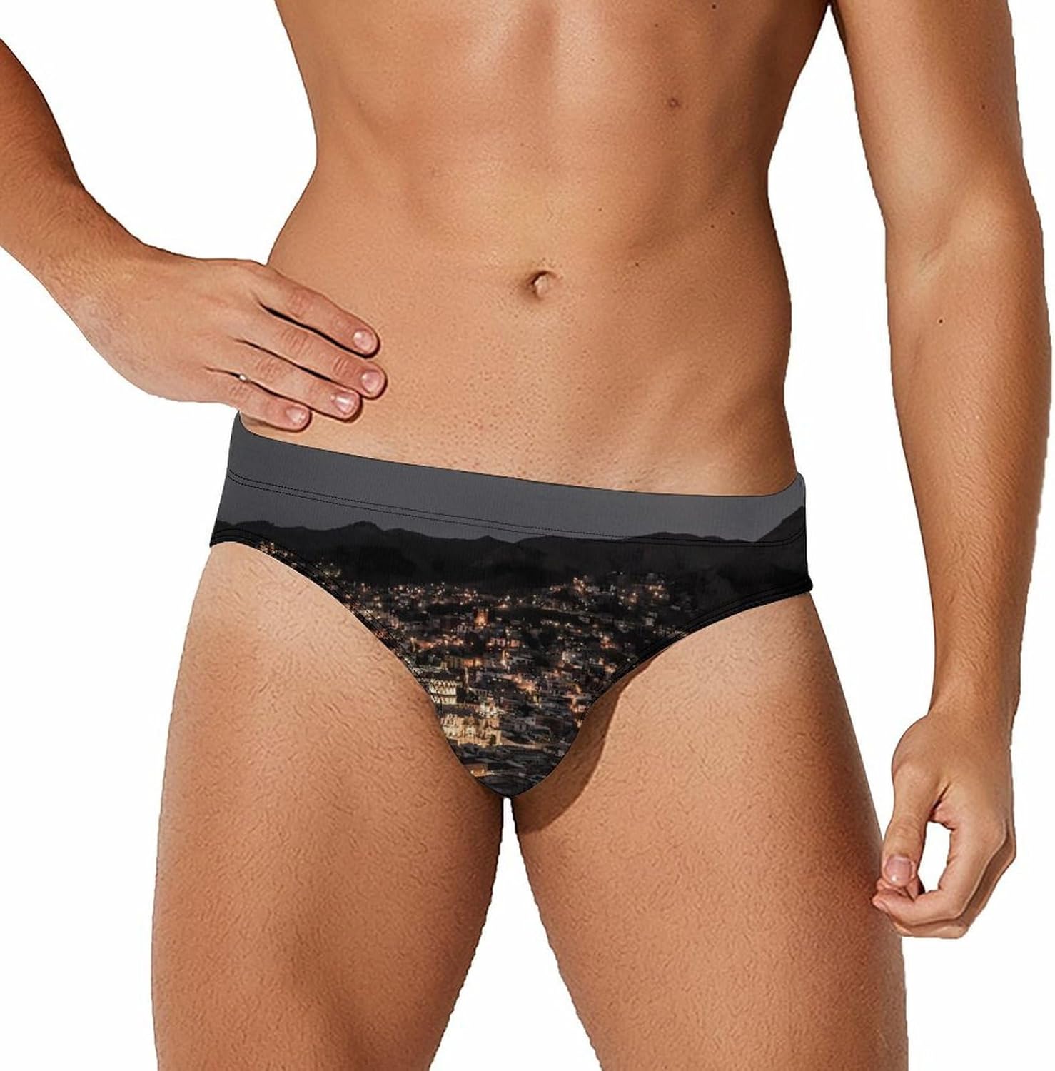Mexico Guanajuato Architecture Men's Swimwear Bikini Swimming Briefs Stretchy Swimsuits Board Surf Shorts Trunks