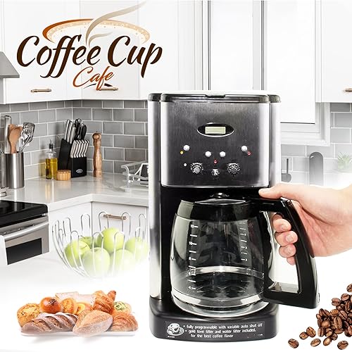 Miniatura 6 de Jarra de café de vidrio de repuesto de 12 tazas para cafetera Cuisinart modelos DCC-1200, DCC-1100BK, DCC-2650, CHW-12, CHW-12P1, DGB-550BK,