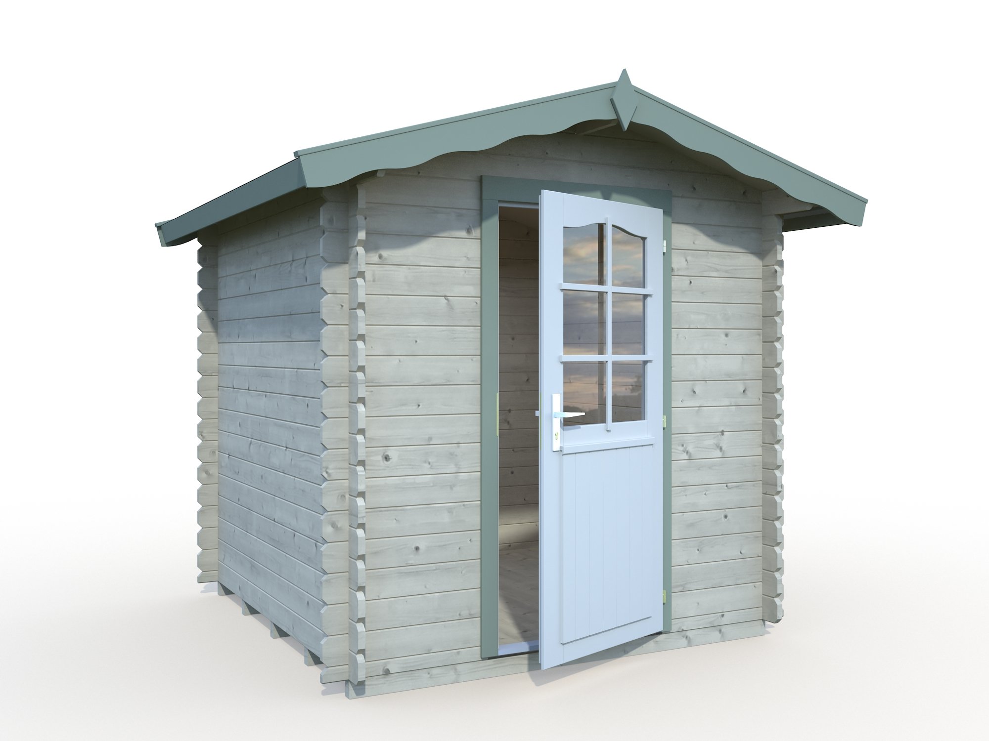 Palmako Blockbohlenhaus Vivian 3,8 28 mm natur