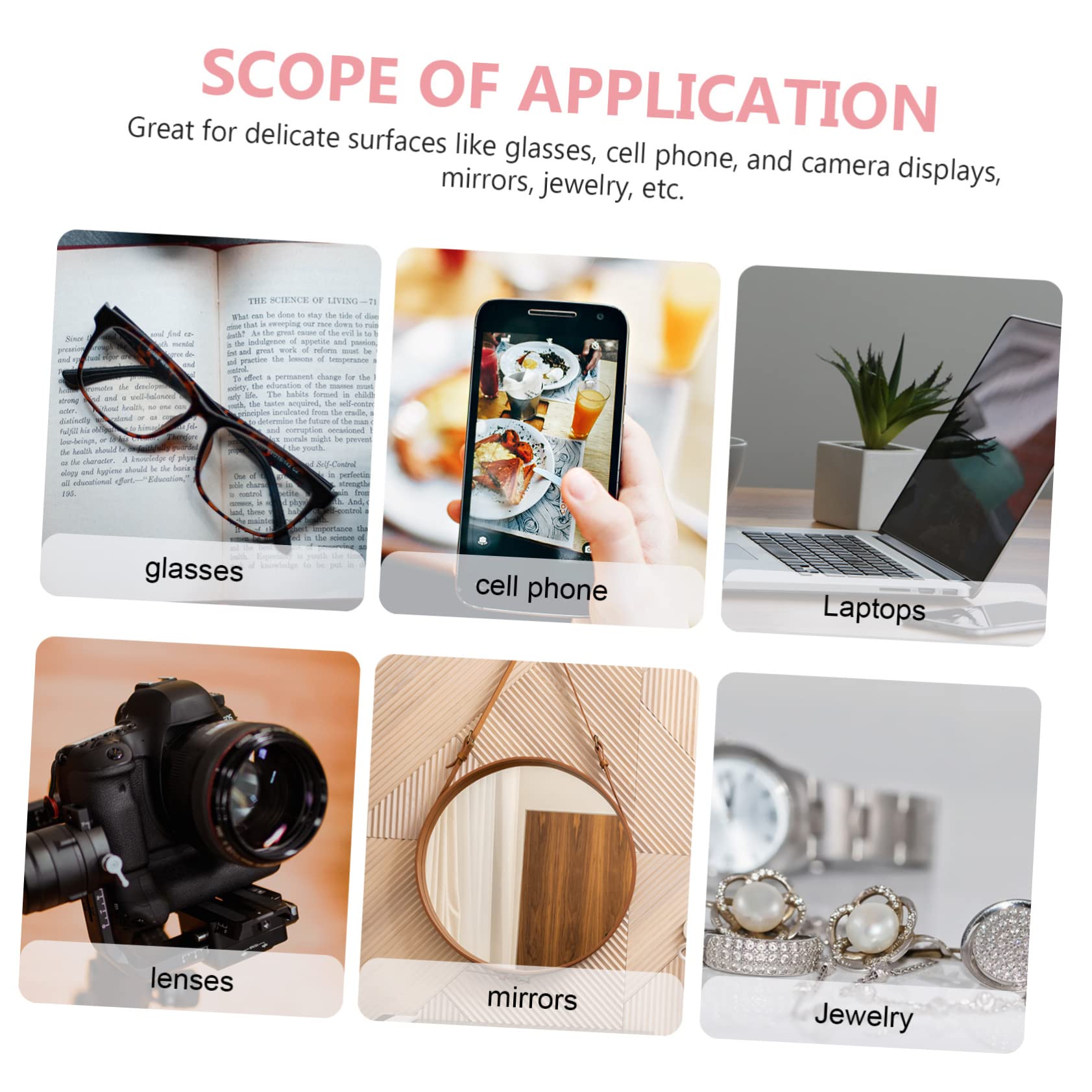 Beavorty 3 Juegos 4 Piezas Paño De Gafas Grandes Paño Limpiador De Lentes De Anteojos Paño De Limpieza De Gafas Paños De Limpieza Para Gafas Limpiadoras De Joyas Aguja Número