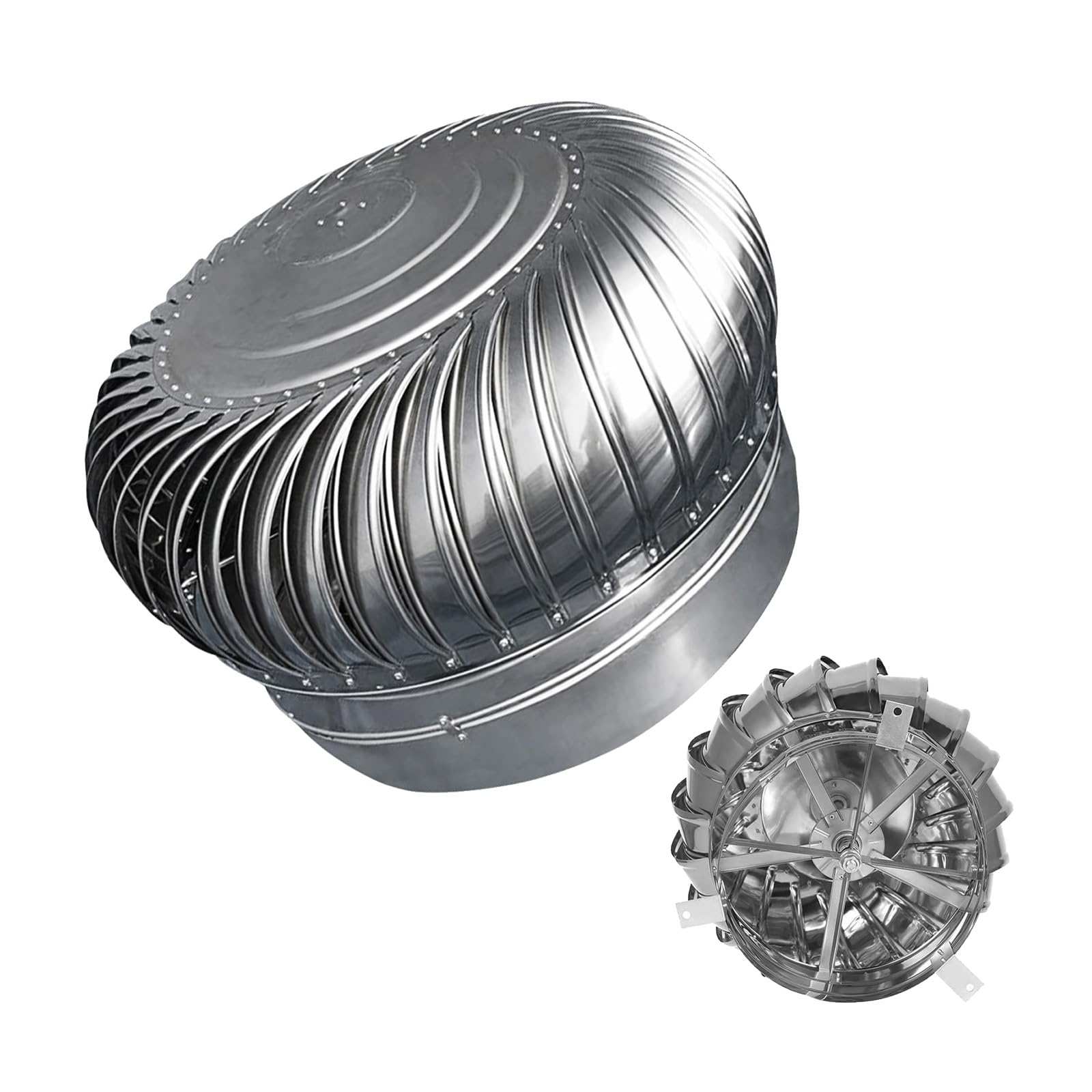 Chapeau de cheminée rotatif anti-refoulement en inox pour optimiser le tirage du poêle