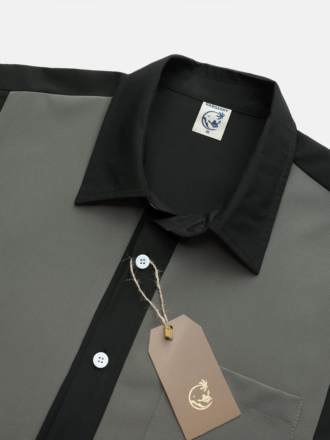 Hardaddy Men's Vintage Bowling Shirt Short Sleeve Button Down Hawaiian Summer Beach Printed Casual Shirts - Image 5