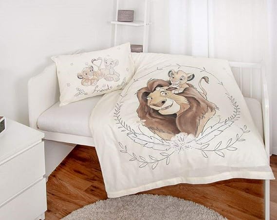 Le Roi Lion Simba Nala Parure De Lit Bebe 100x135 Cm Taie 40x60 Cm Housse De Couette Disney 100 Coton Amazon Fr Cuisine Et Maison