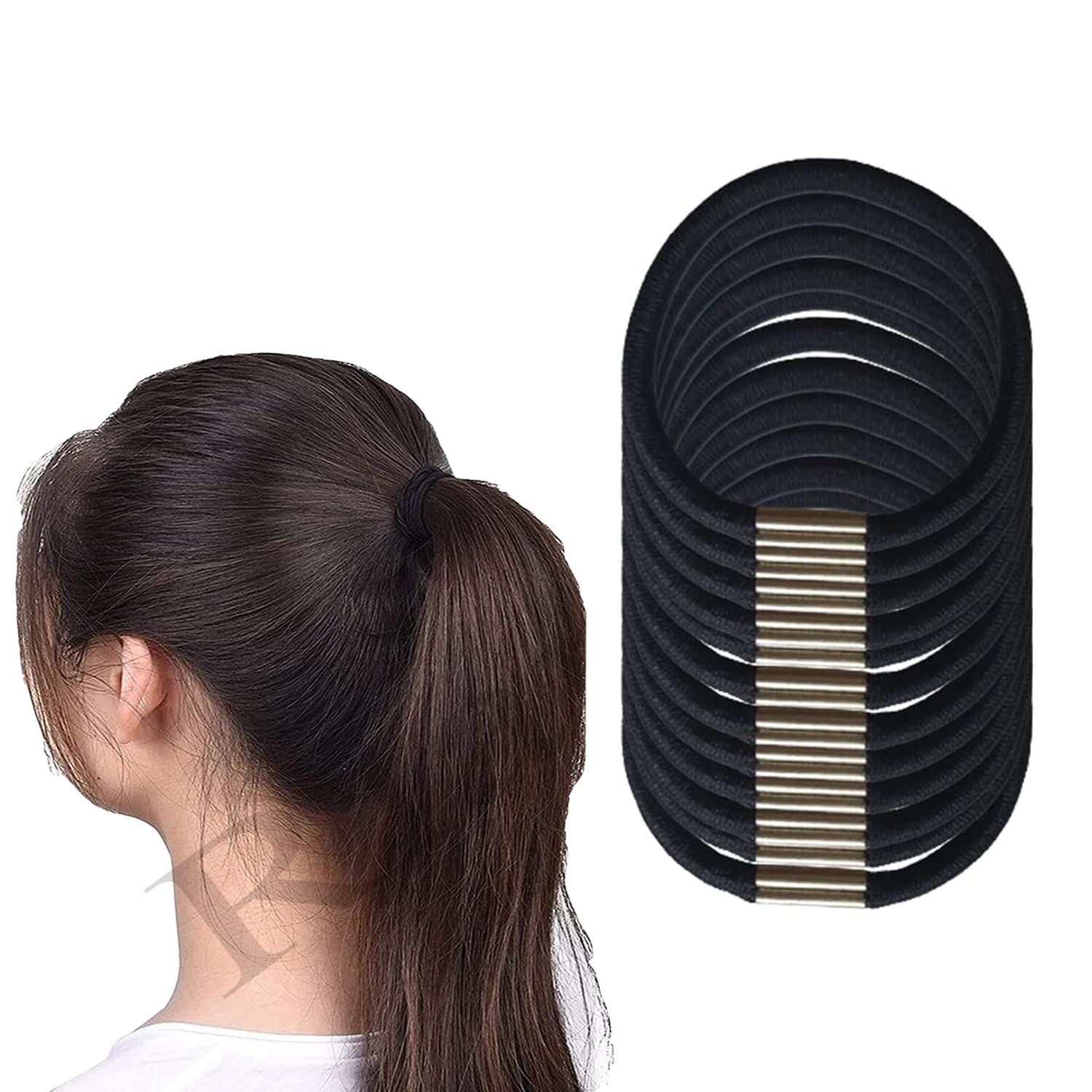 Rlanos Black Hair Rubber Bands For Women And Girls Stretchable Hair Bands Black Elastic Stretch Hair Ties Bands (100) (B0BNKRJLKT) Amazon Price History, Amazon Price Tracker