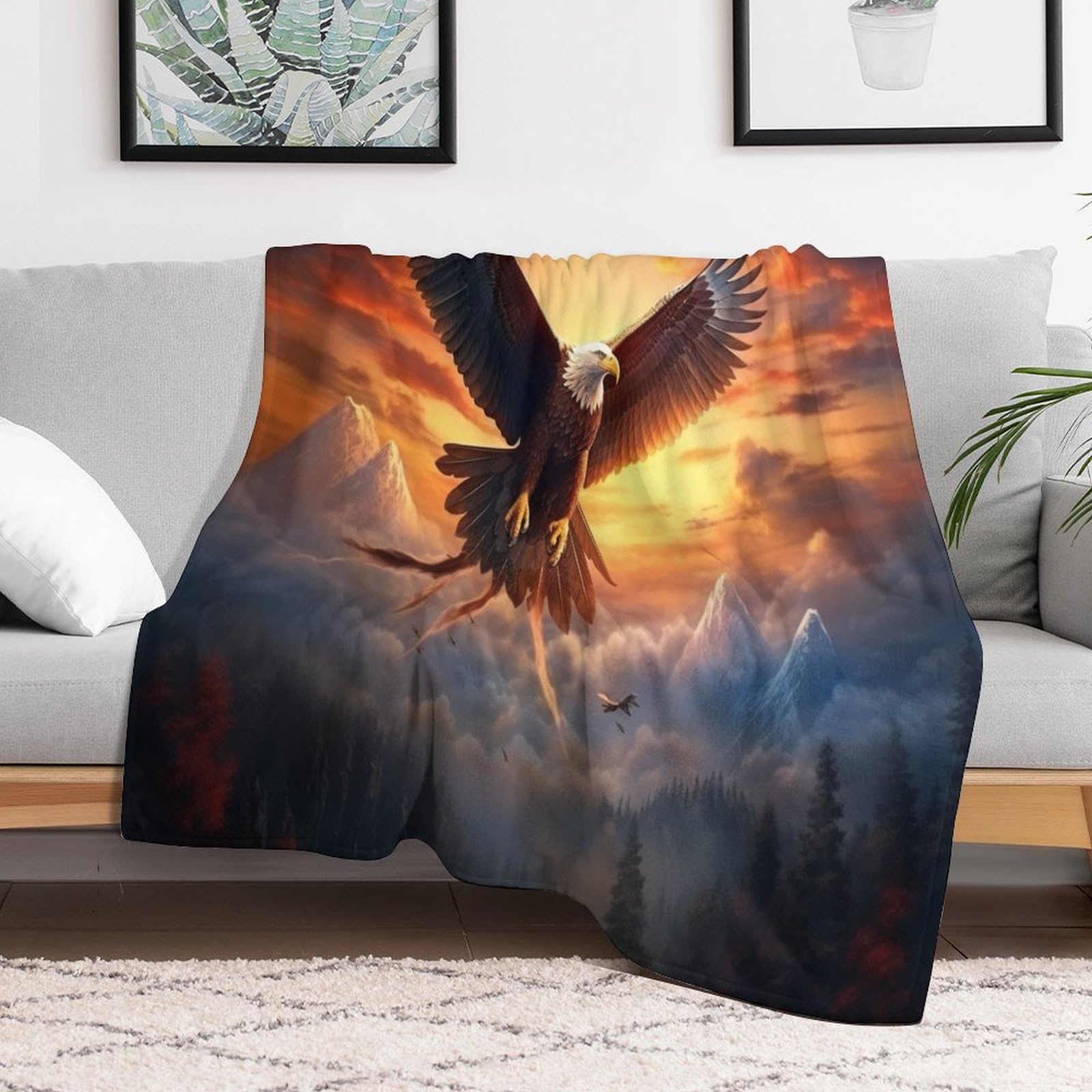 Adler Flannel Fleece Decke 180×200cm Superweiche Plüsch-Bettdecke Sofadecke