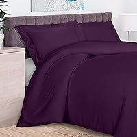 Vista 9 de Superior Juego de funda de edredón de rayón de bambú de 300 hilos, incluye 1 funda de edredón con cierre de botón, 2 fundas de almohada, suave