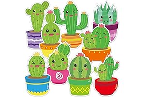 Cactus Cutouts for Classroom Bulletin Board Decoration - School Wall Decor