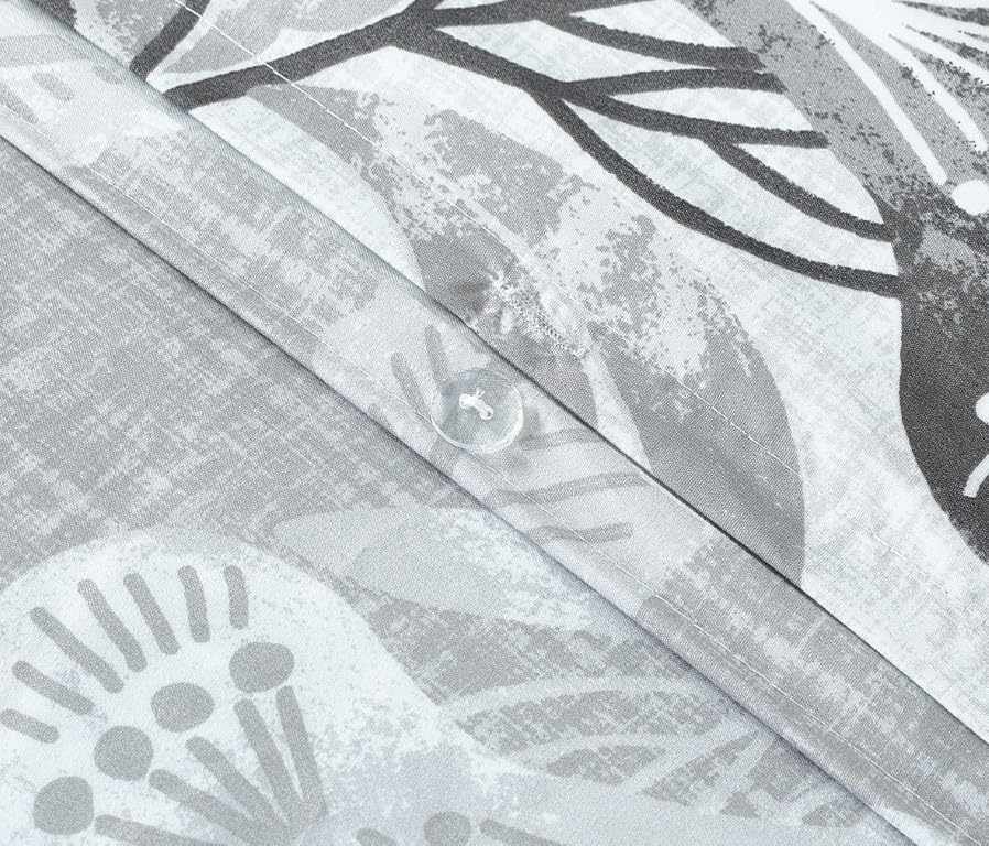 3-Piece Bloom Ochre Duvet Cover Set Single 135 x 200 cm - Image 3