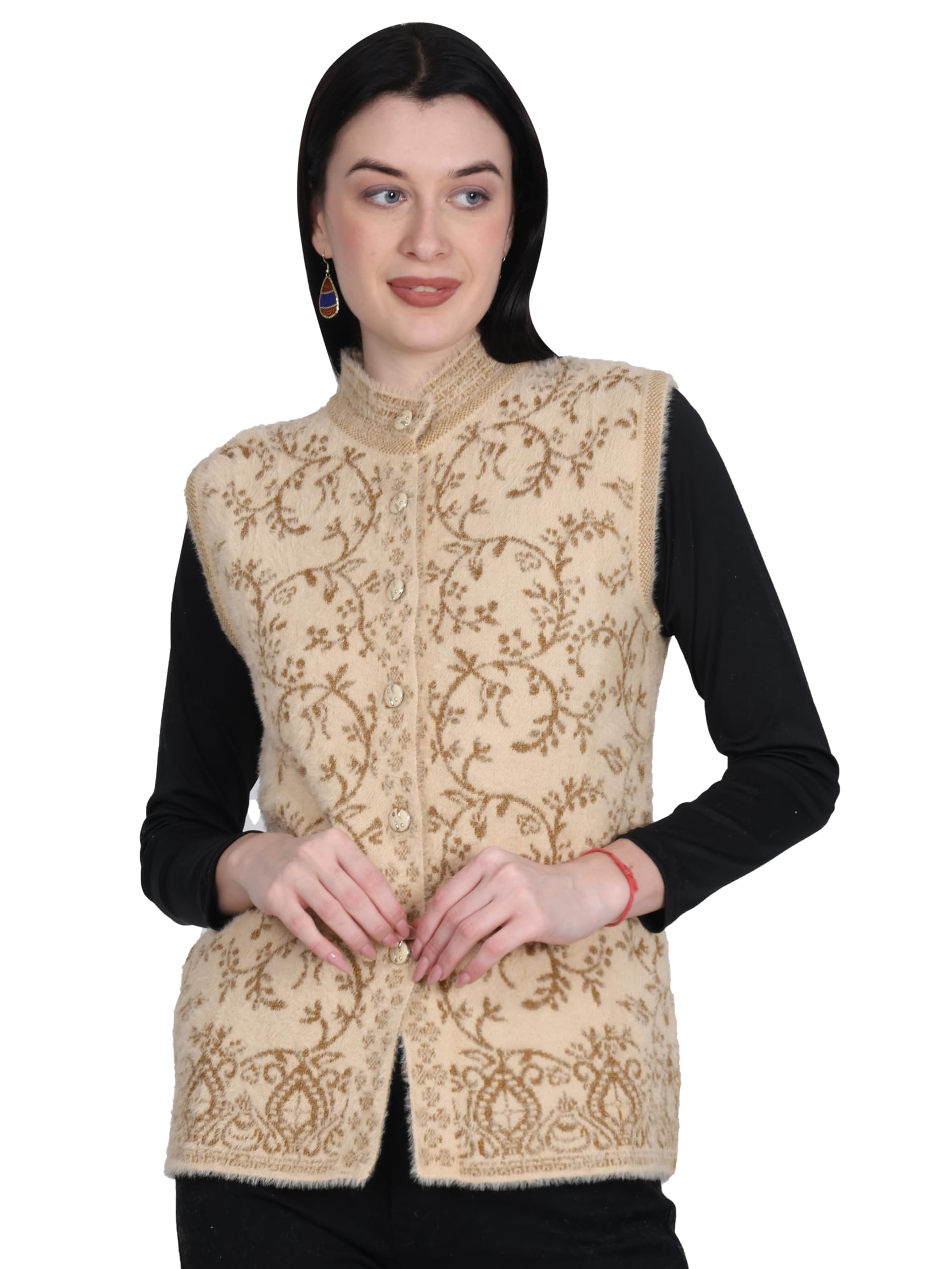 chatanya Womens Sleeveless Winter wear Cardigan Sweater-picture-26