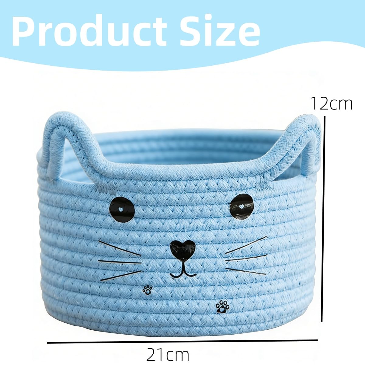 Cestini Portaoggetti Intrecciato in Corda di Cotone,Cesta Giochi Bambini,Cesta Porta Giochi,Cestini Portaoggetti Bambini,Cesto Portaoggetti Intrecciato,Cestino Portaoggetti per Cameretta Salotto