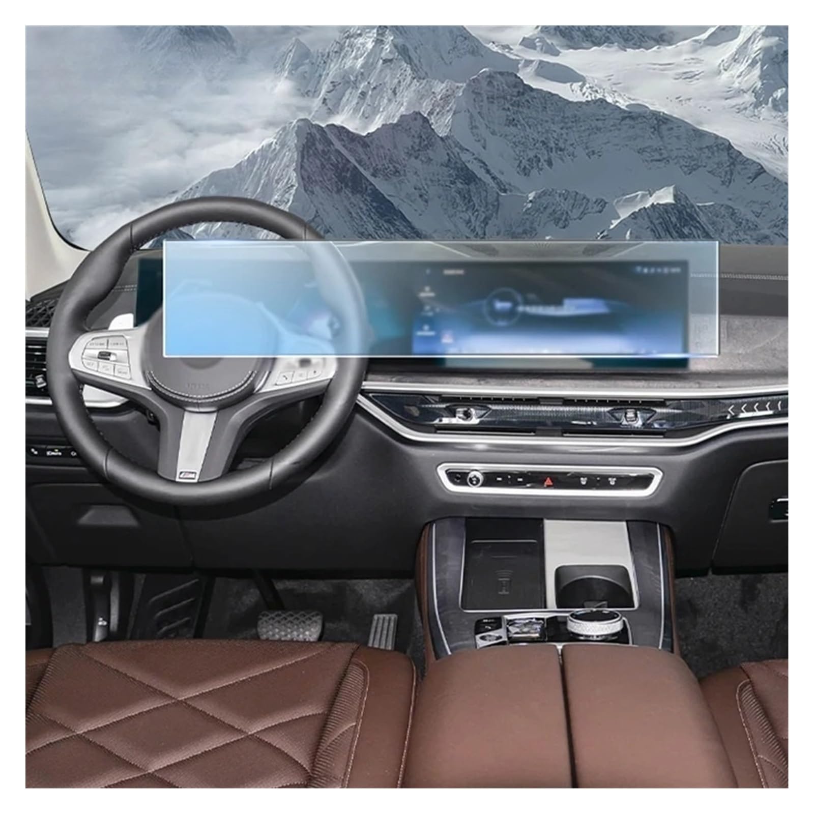 Für B&MW G05 G65 X5 2023-2025 Auto Innen Matte Screen Protector Konsole Navigation Screene TPU Film Kratzfest Displayfolie