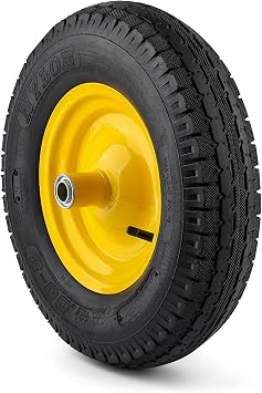 4.80/4.00-8 Pneumatic Tire & Wheel Assembly 16" with 5/8" Bearings 3/4" Bushing Included Wheelbarrow, Hand Truck, Garden Cart, Yard Wagon Replacement"