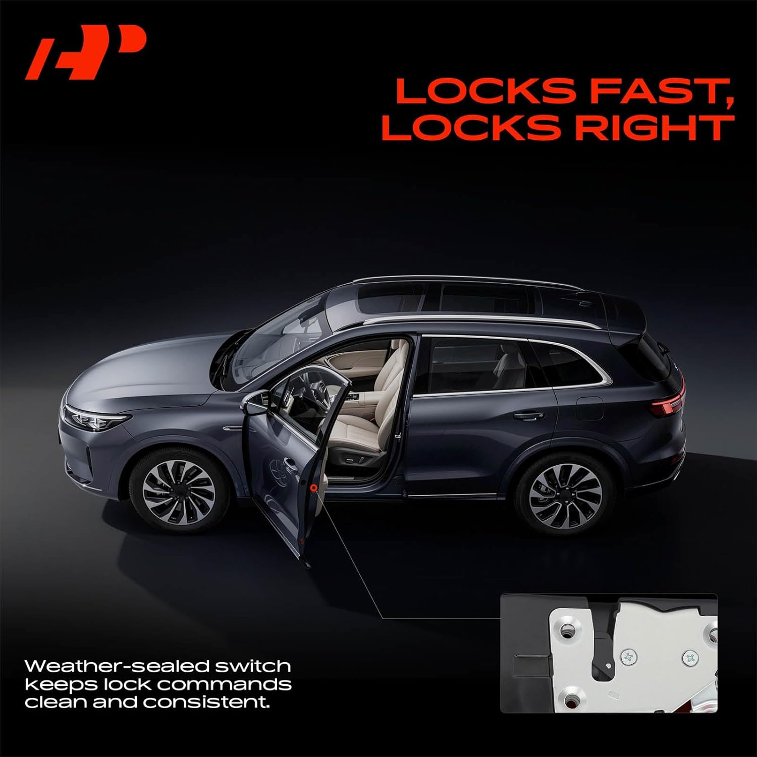 A-Premium Front Right Passenger Side Door Lock Actuator Compatible with Jeep Grand Wagoneer 1993, Grand Cherokee 1993-1998, Cherokee 1999-2001