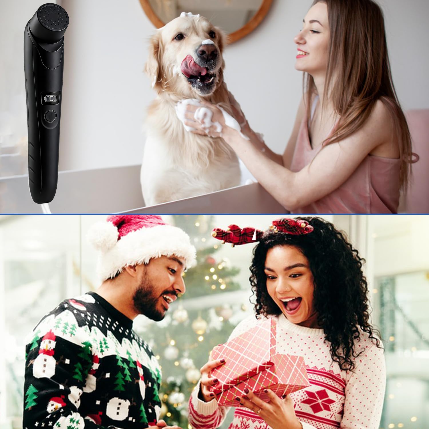 Bidé eléctrico portátil de viaje, bidé eléctrico con depósito de agua de 2,5 l, para ducha íntima, cama semanal, senderismo al aire libre, ducha de mano para hombres, mujeres y niños (negro)