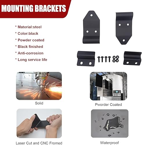 Miniatura 2 de WSays Barra de luz LED de 42 pulgadas para parabrisas delantero y soporte de montaje con kit de cableado compatible con Can-am Maverick Trail 800