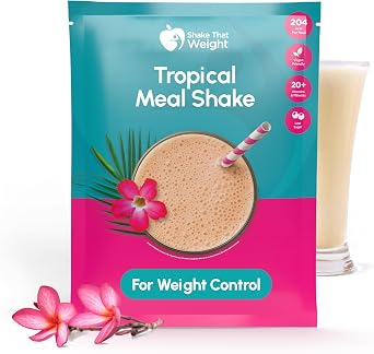 Shake That Weight Diet Shake - Tropical - Meal Replacement Plan for Weight Loss - Very Low-Calorie Diet - VLCD - High Protein, Lactose Free, Gluten Free, Low Sugar, Vegan Friendly