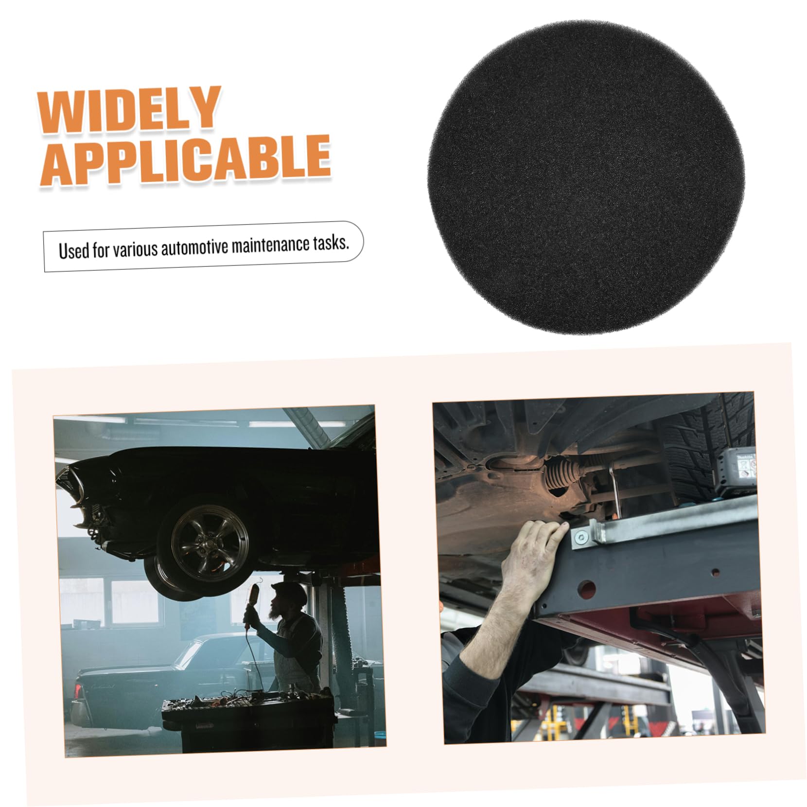 Cabilock Tapis Rond Anti-Éclaboussures pour Vidange D'Huile 15.75In Mat en Éponge pour Réparation Mécanique Entretien Auto Propre Et Polyvalent