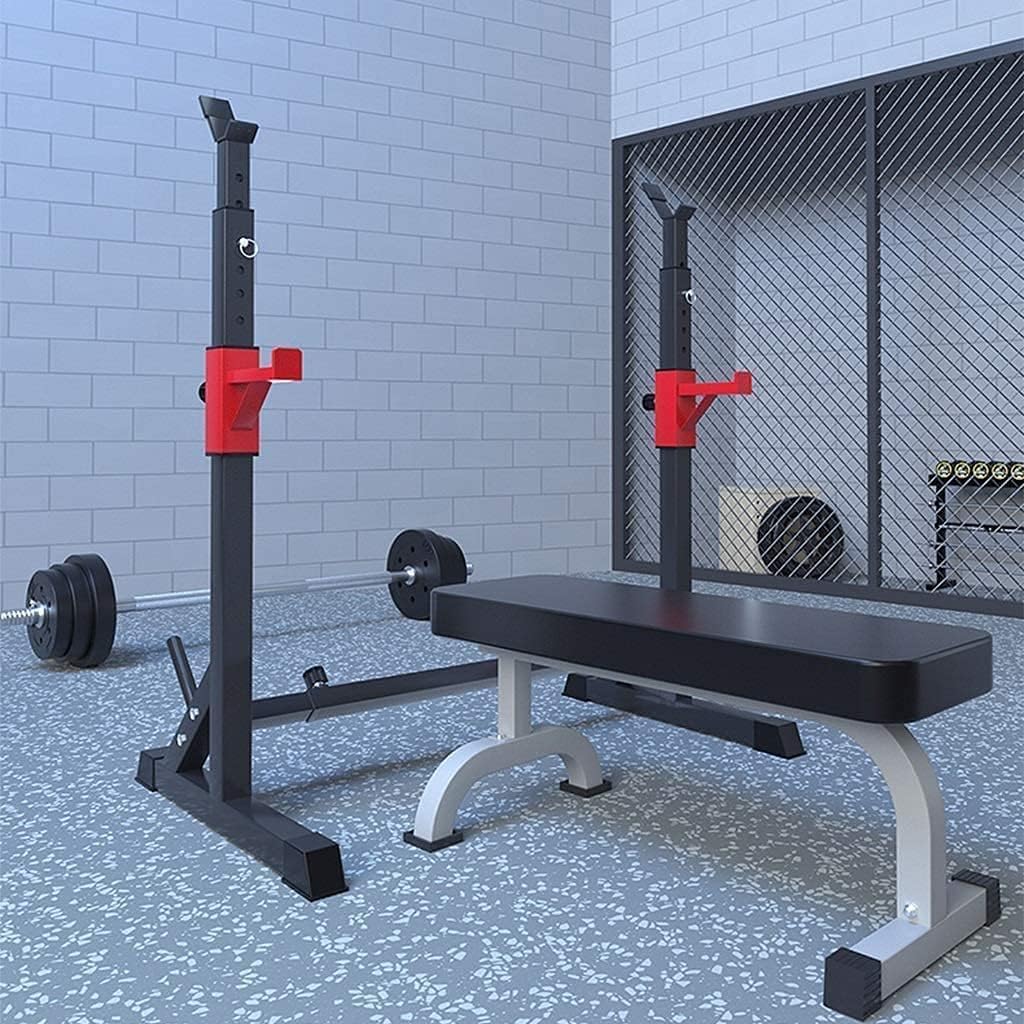 Barbell Rack Squat Stand Bench Press Rack Squat Rack and Weight Bench Multifunctional Weight Bench Barbell Rack