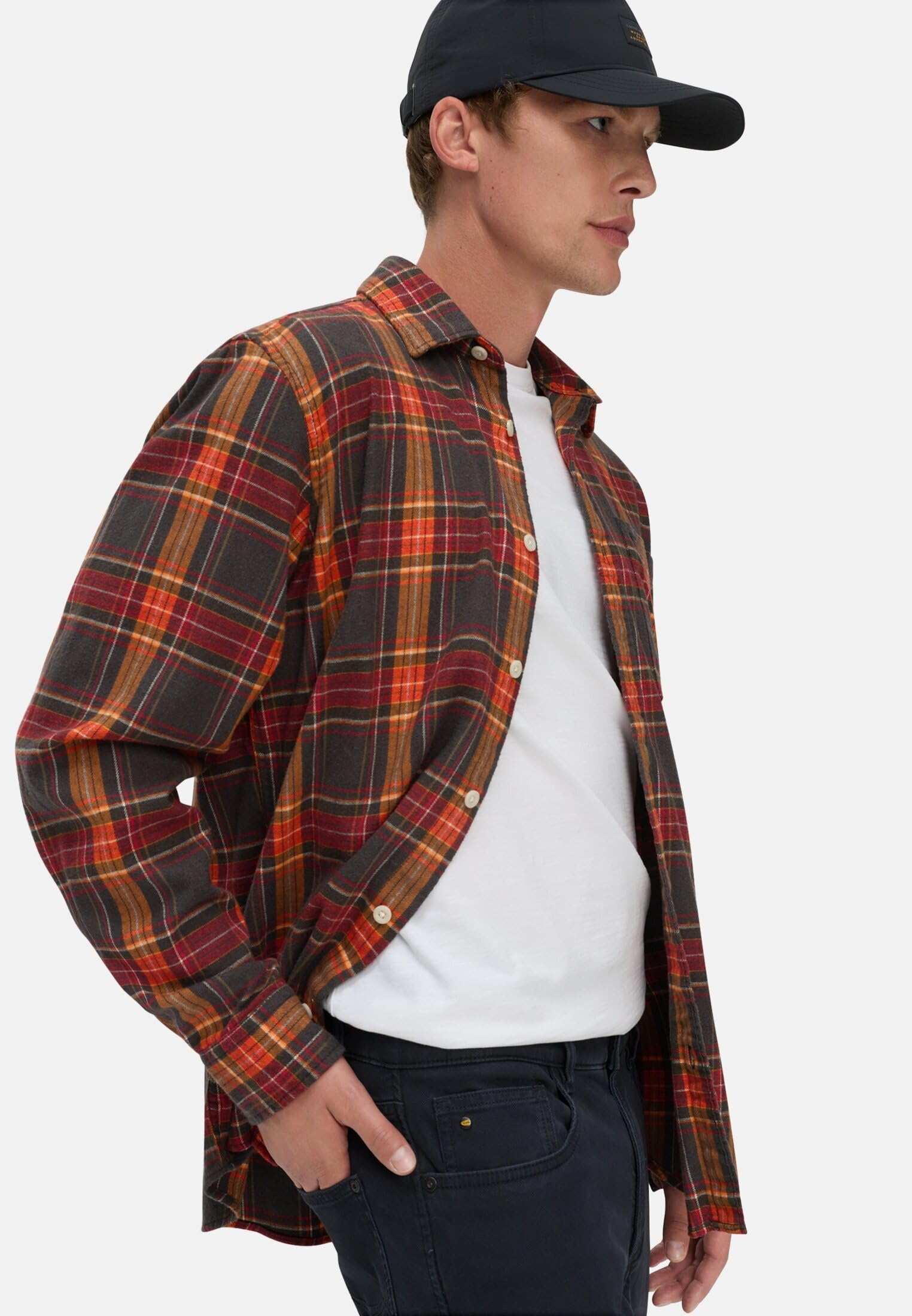 camel active Herren fleXXXactive® Langarmhemd aus leichtem Flanell