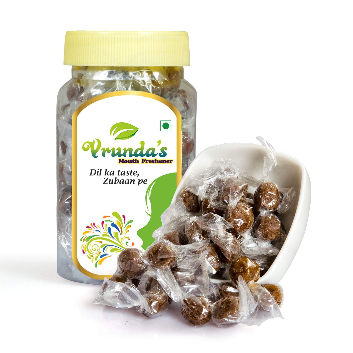 Vrunda's Jet Tamarind,Khatti Meethi,Chatpati Chulbuli Imli,sweet -sour yummy candy, 150 Gm