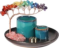 Vista 6 de Soporte multifuncional para incienso y velas, quemador de salvia ardiente de Palo Santo, cuenco para manchas, centro de mesa de café, decoración