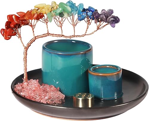 Miniatura 6 de Soporte multifuncional para incienso y velas, quemador de salvia ardiente de Palo Santo, cuenco para manchas, centro de mesa de café, decoración