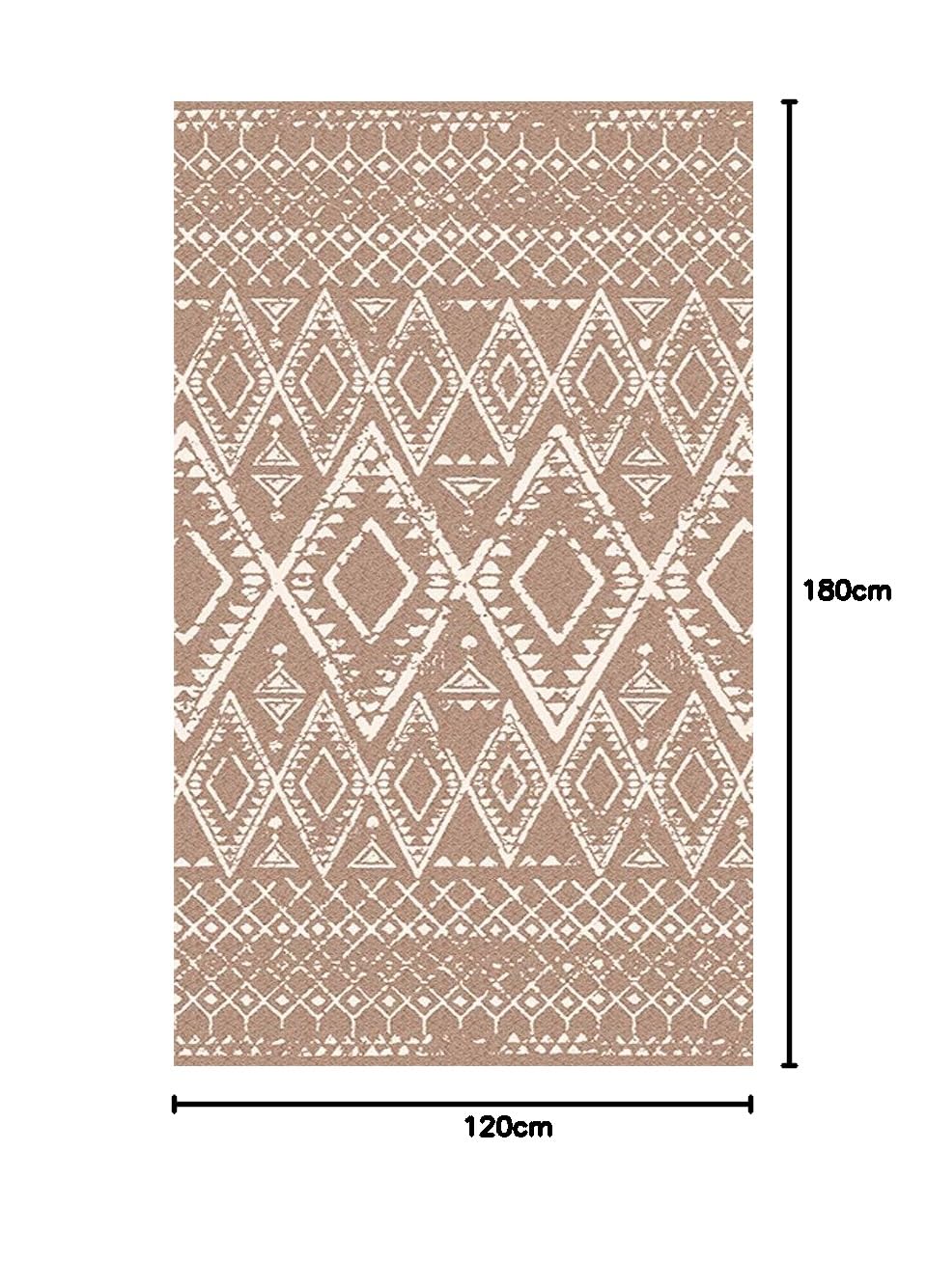 MANI TEXTILE Berbere dywan, poliester, beżowy, 120 x 180