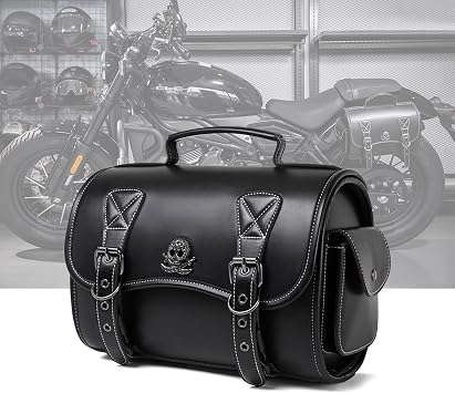 Saddle Bags Motorcycles Waterproof, Multifunctional 25L Large Capacity Tool Bag, Universal Accessories Motorcycle Trunk Side Luggage Bags Black 1PCS