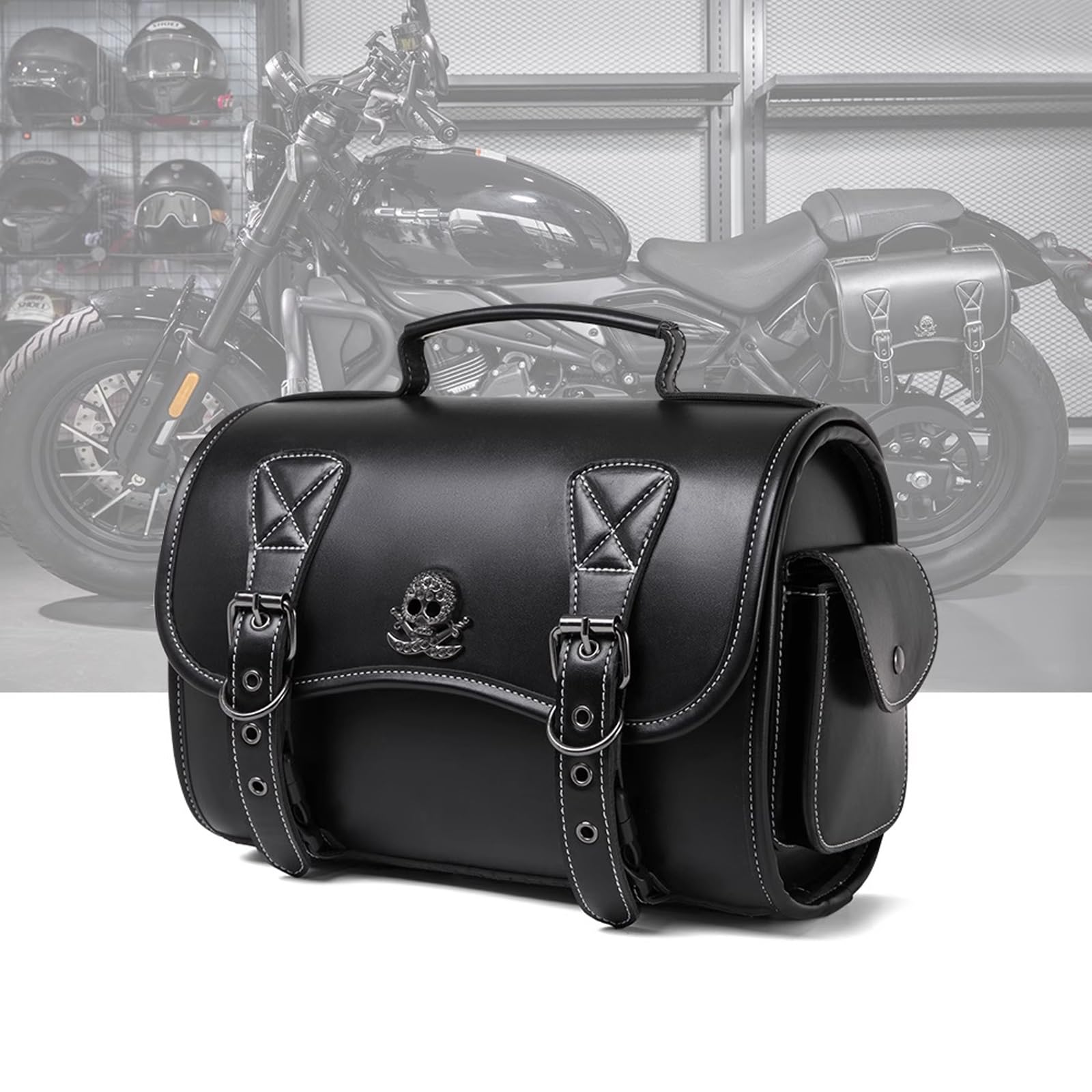 Sakwa Motorowa Torba na Siodełko Motocyklowe Wodoodporna, Torba na Motocykla Multifunkcja 25L Duża Pojemność Tasca na Narzędzia, Uniwersalne 1PCS