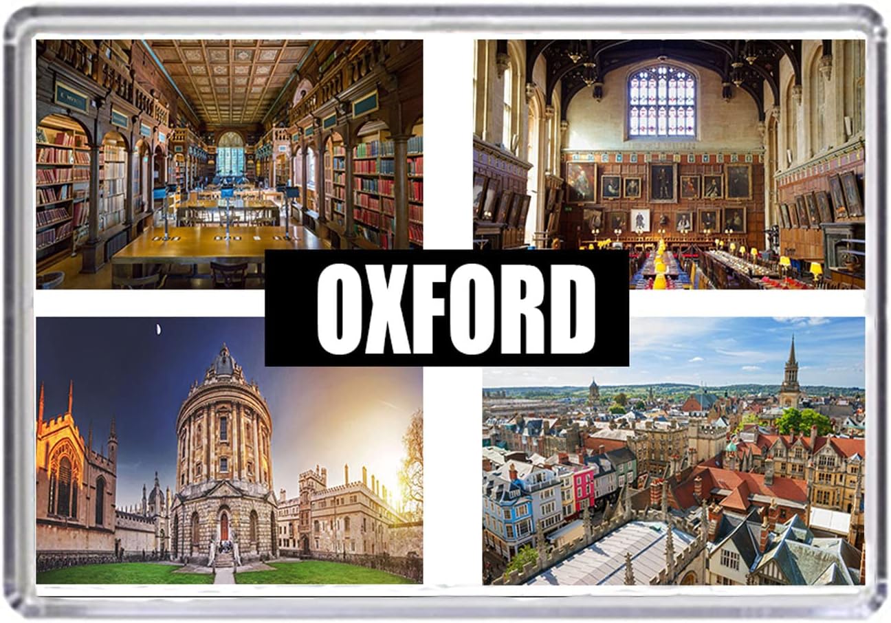 Oxford Fridge 70 x 45mm, Souvenir, Keepsake, Acrylic with