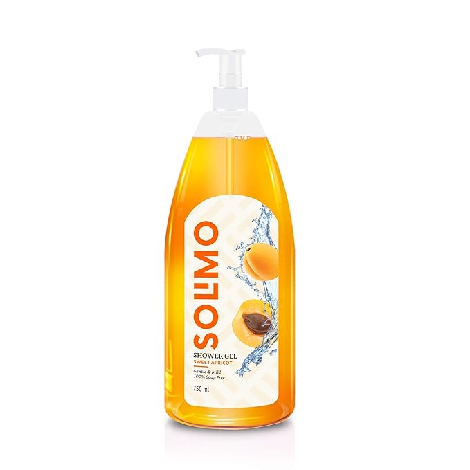 Amazon Brand – Solimo Shower Gel, Sweet Apricot – 750 ml at Rs. 179