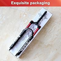 Vista 6 de ZTZ 2627.529 pulgadas MTB Dual Air Suspension Hork, 1 18 tubo recto, 4.724 in de viaje, QR 0.354 in × 3.937 in, bloqueo manual, horquilla delantera