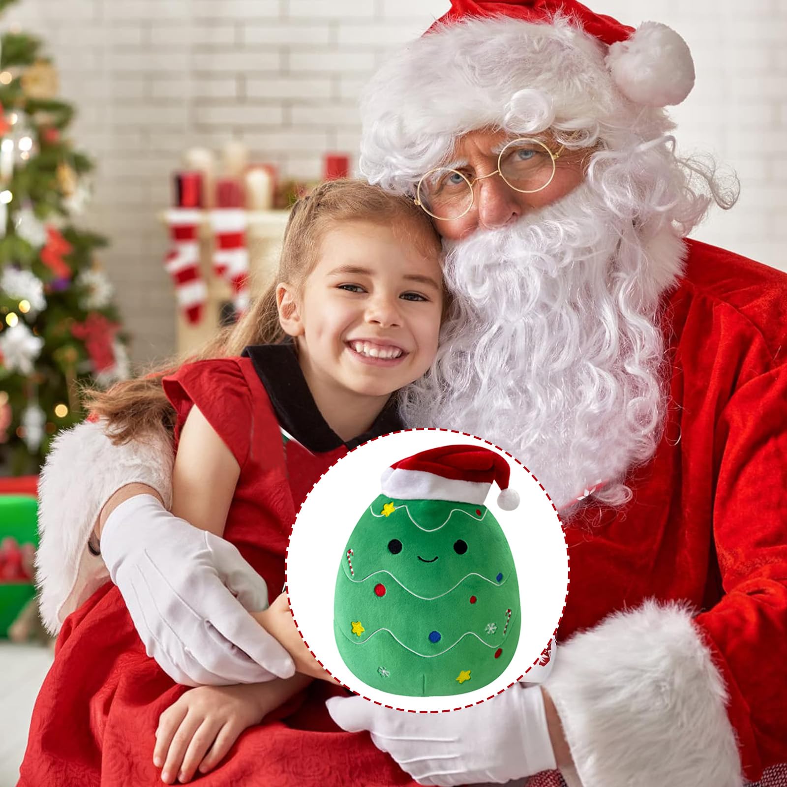 20cm Plushies Plush Xmas Tree Squishy Christmas Plush Pillow Toy Soft Toy 8" Stuffed Animal Christmas Tree Plushies Toys for Girls Boys Gift Cuddly Toy - Image 4