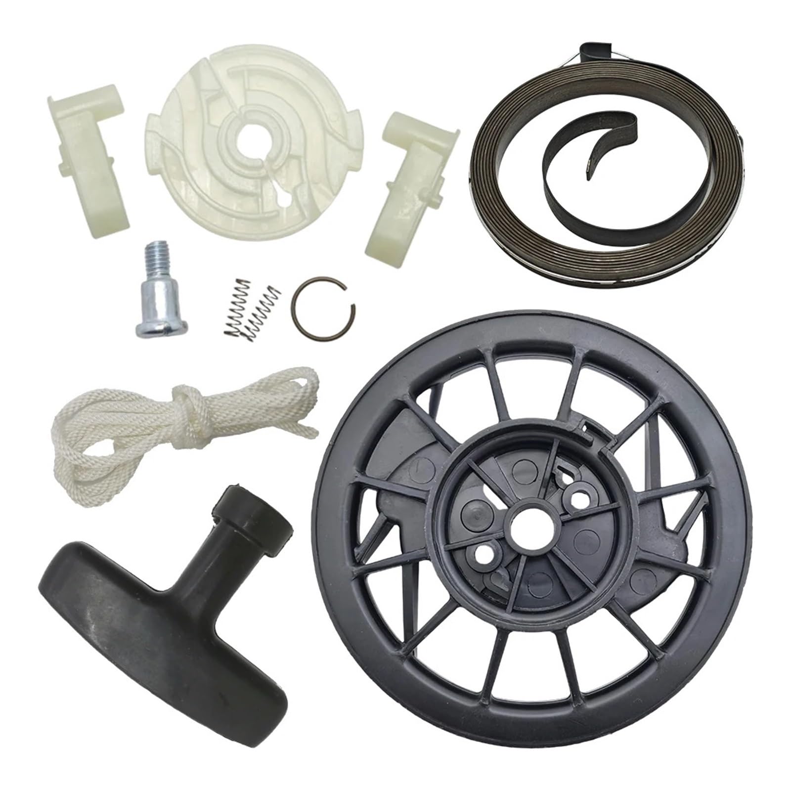 Polea de Arranque de Retroceso, Cuerda de Agarre de Resorte, trinquete for GX120 GX160 GX200, Piezas de Motor de cortacésped, reemplazo 28461-ZH8-013
