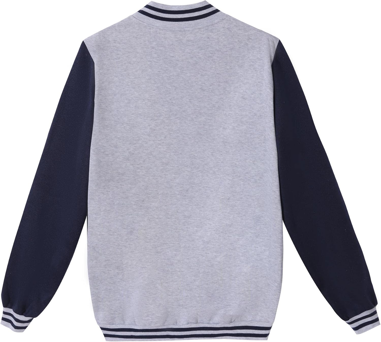 Mowbeat Women Baseball Jacket Varsity Uniform Unisex Adult Long Sleeve Casual Loose Cardigan Men's Track Jacket - Image 3