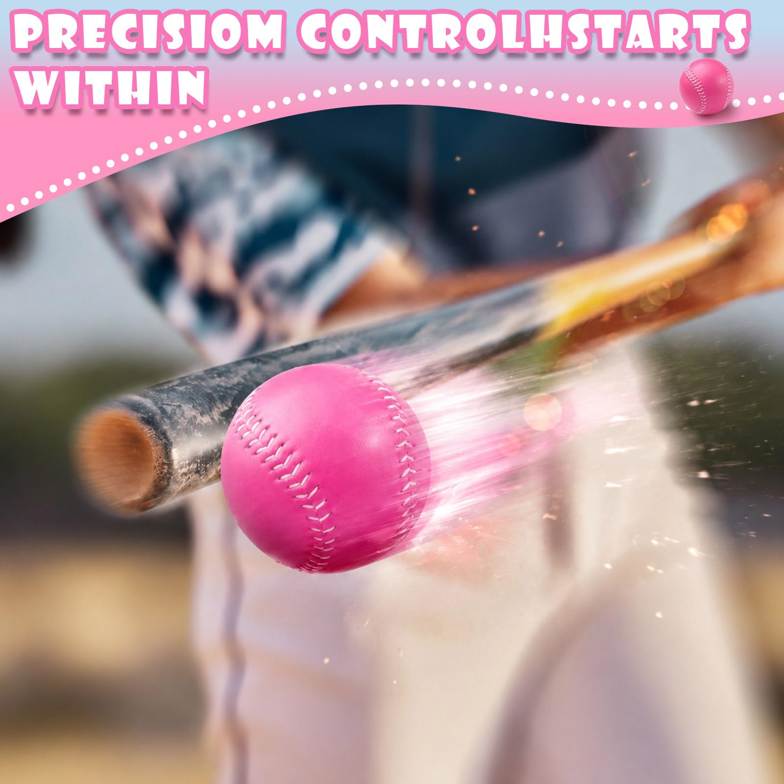 Thenshop Softball-Übungsball aus Leder, 27,9 cm, Schulteam für Hinterhof, Wurftraining, Jugendgeschenk, Spieler, Trainer, 2 Stück