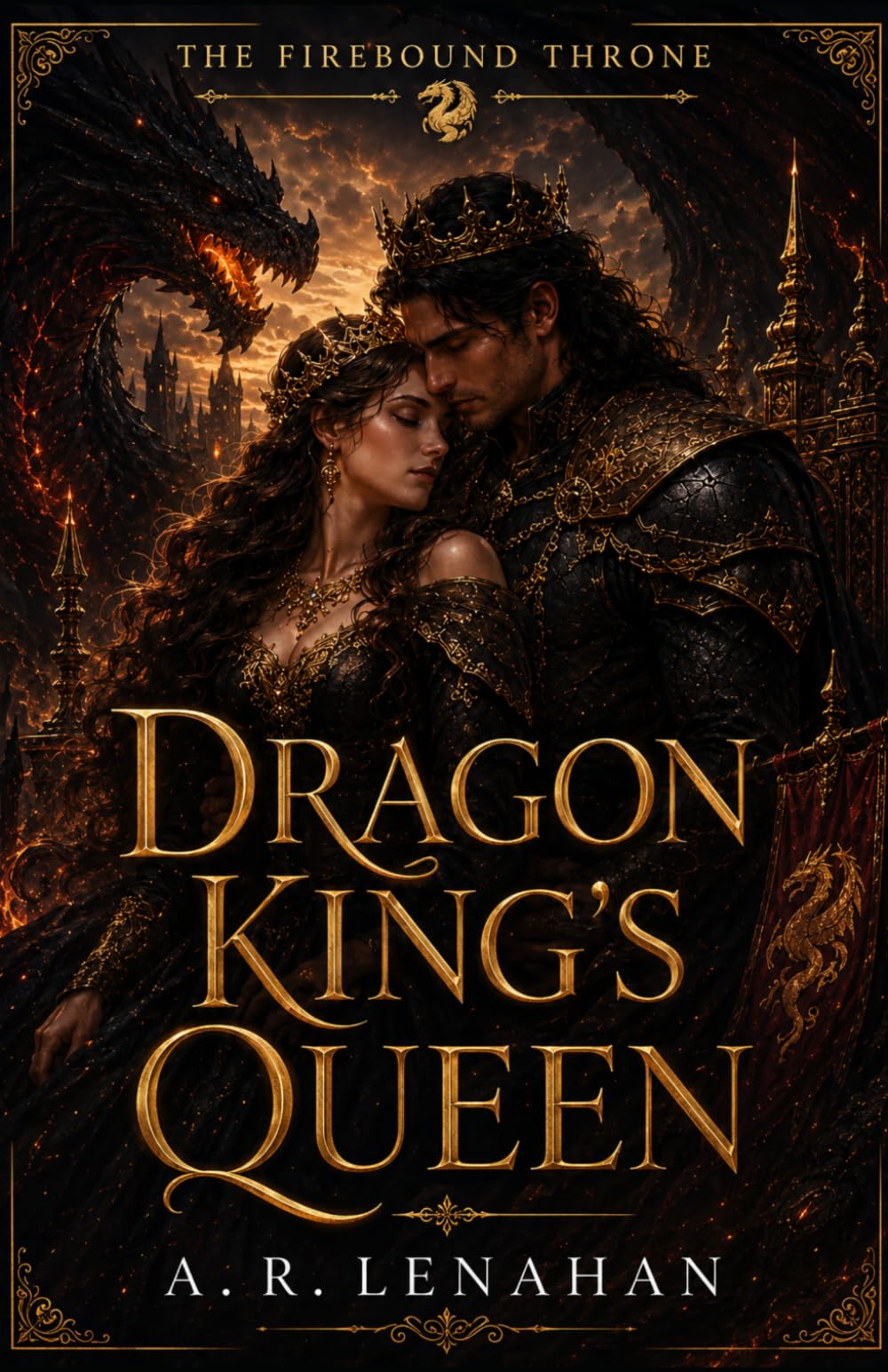 Dragon King's Queen: A Dragon Queen Romantasy Finale: 3 (The Firebound Throne)