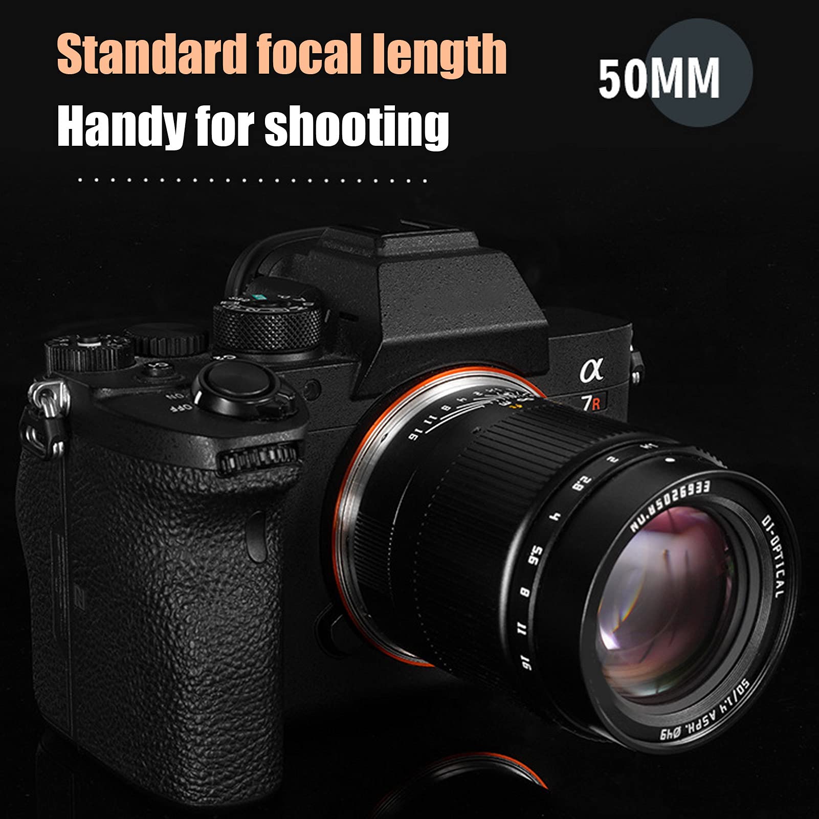 TTArtisan Obiettivo Per Fotocamera ASPH 50mm F1.4, Obiettivo Per Fotocamera Mirrorless Full Fame con Ampia Apertura E Messa a Fuoco Manuale, Obiettivo Per Fotocamera ASPH - Obiettivo Full Frame Ad Alt