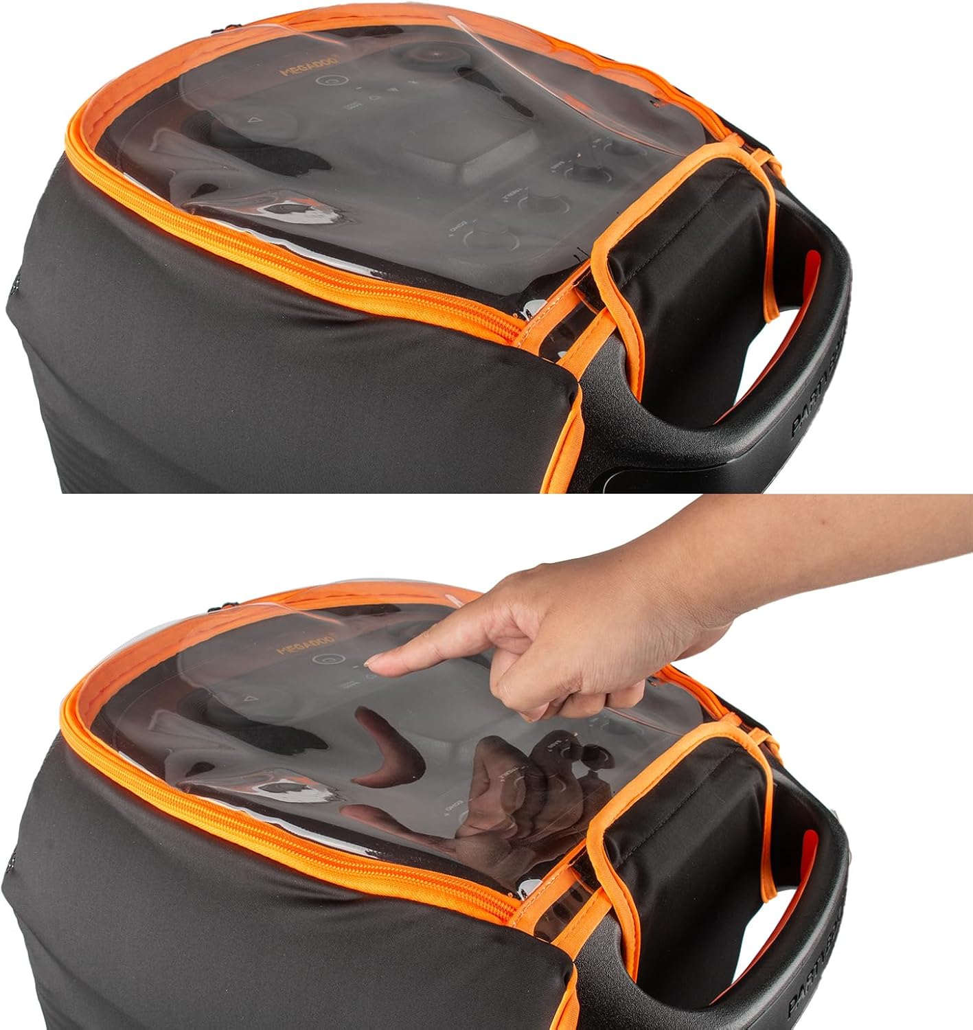 Dust Cover Protective Case for JBL Partybox Ultimate, Stretch Speaker Cover Dust Case with Zippered Window & Breathable Mesh, Dustproof Scratch-Resistant Slip Sleeve
