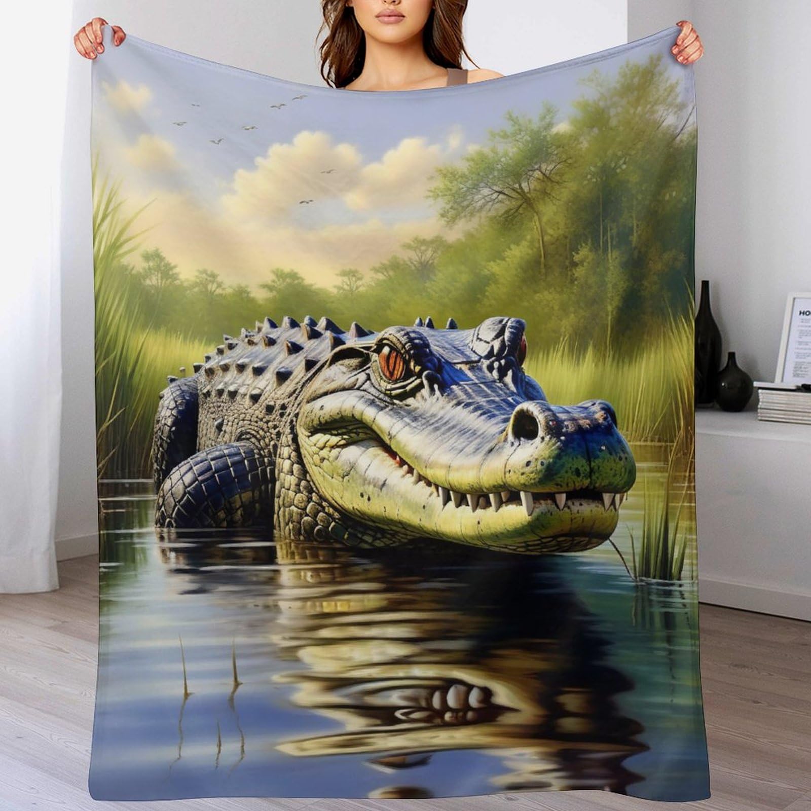 Manta de franela de animal con patrón 3D el regalo original para niños