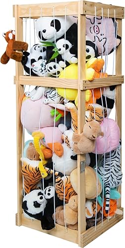 Almacenamiento de animales de peluche con gran capacidad, almacenamiento de juguetes de zoológico de animales de peluche, organizador de