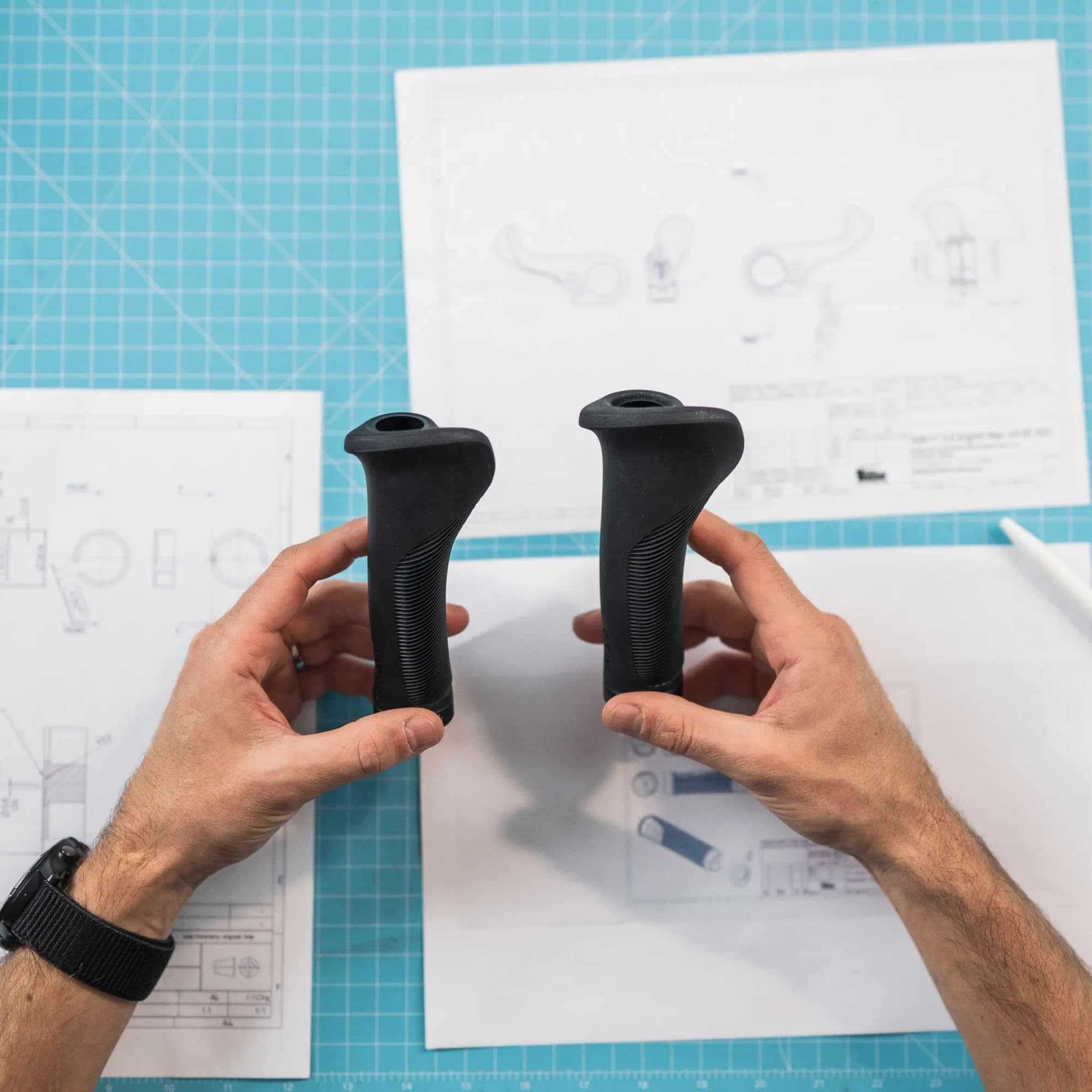 SQlab Manopole per bicicletta 721 2.0, impugnatura ergonomica, per bicicletta, colore nero, per bici da città, manubrio bicicletta in L